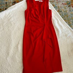 Calvin Klein Red midi dress